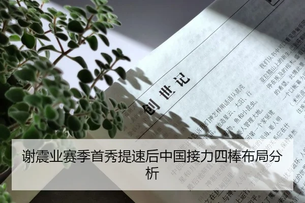 谢震业赛季首秀提速后中国接力四棒布局分析